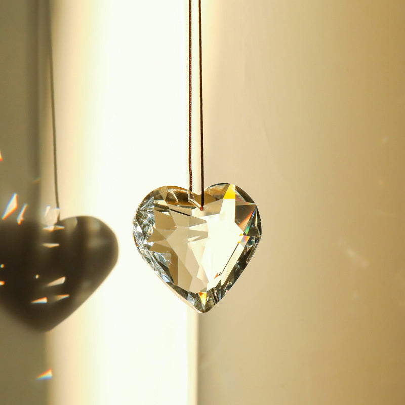 Opknoping Hart Suncatcher Prisma Ambachten