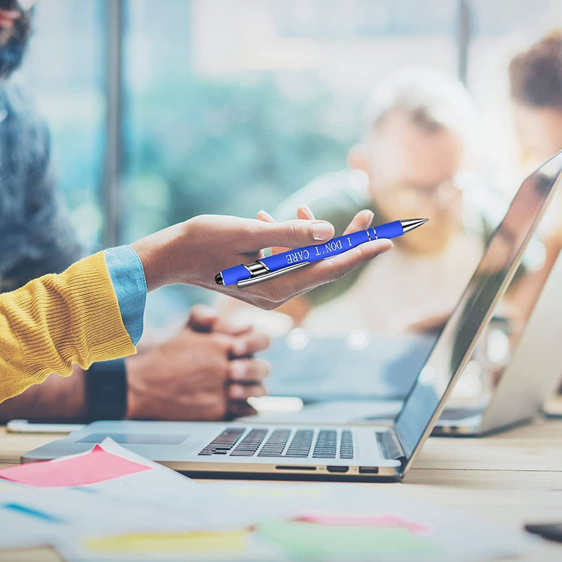 Funny Office Pennen (10 stuks / Zwarte Inkt)