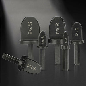 Boorset met smeed gereedschap