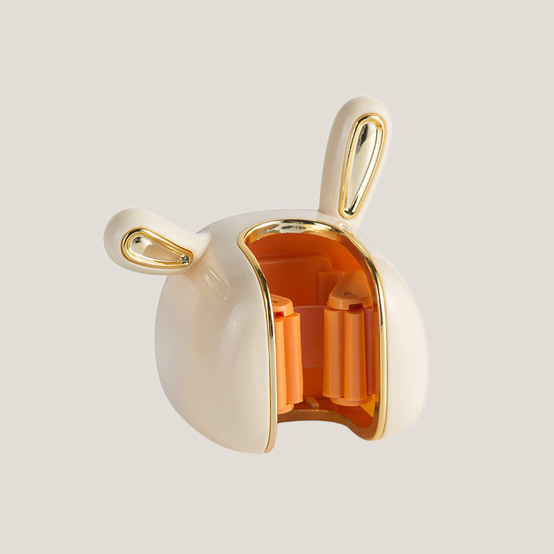 Schattige konijnenmophouder