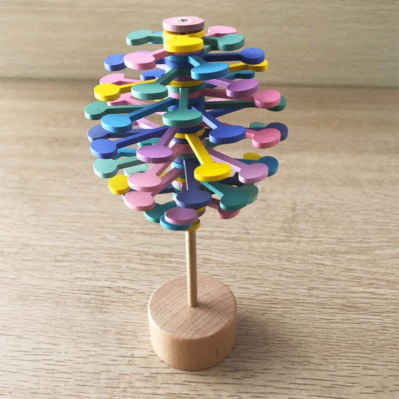 Hout roterende toverstaf