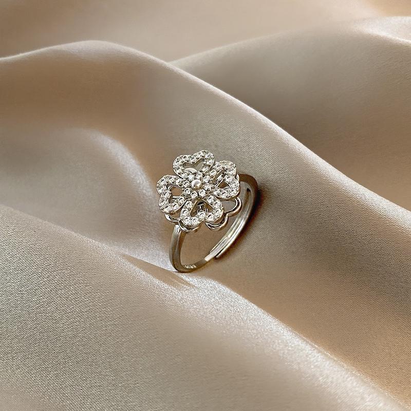 Vierbladige klaver Roterende Ring