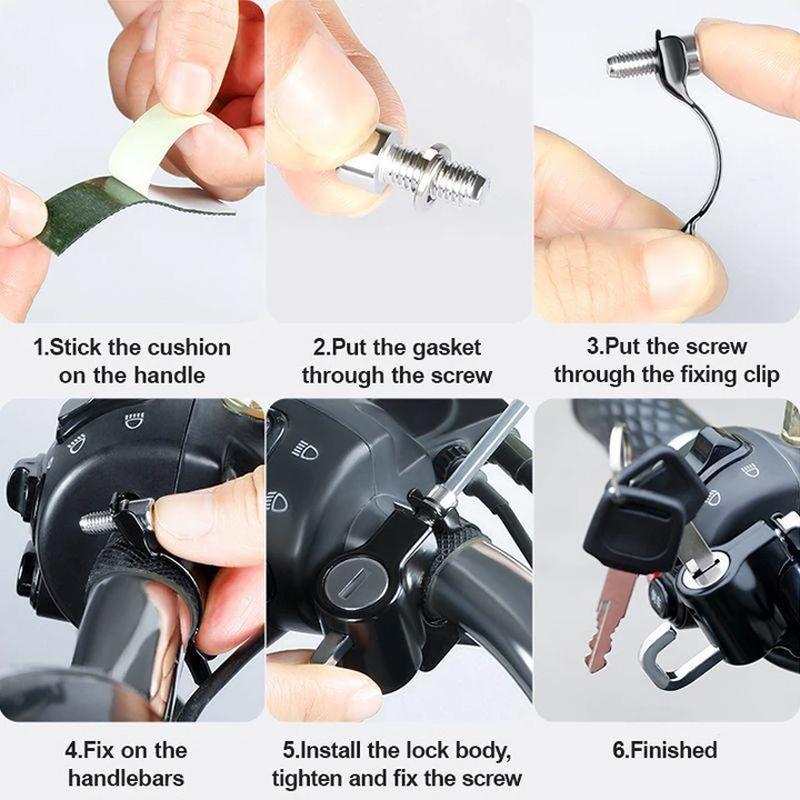 Multifunctioneel motorhelmslot