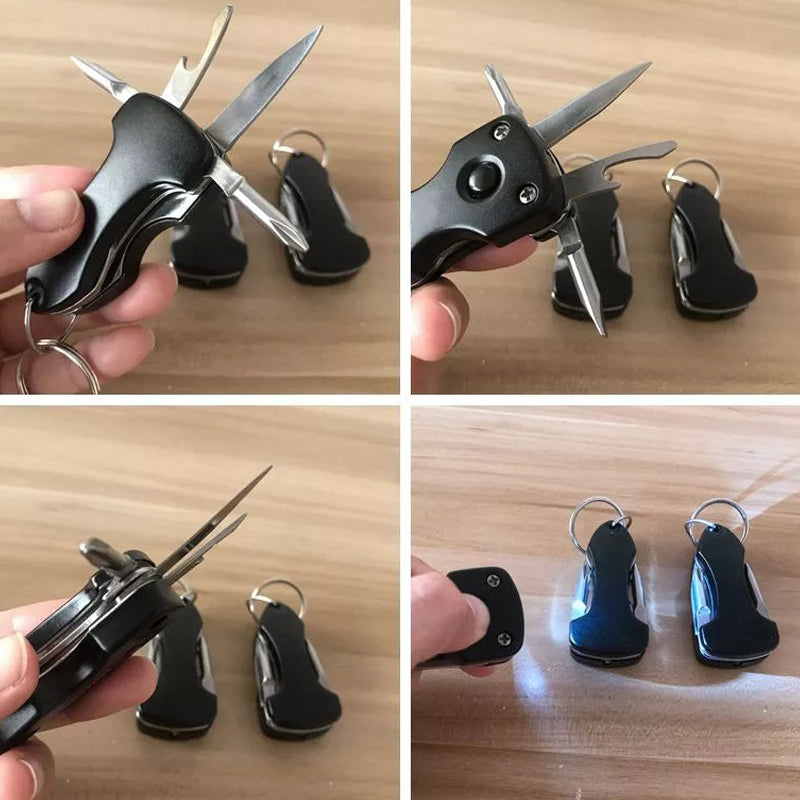 Multifunctionele opvouwbare sleutelhanger