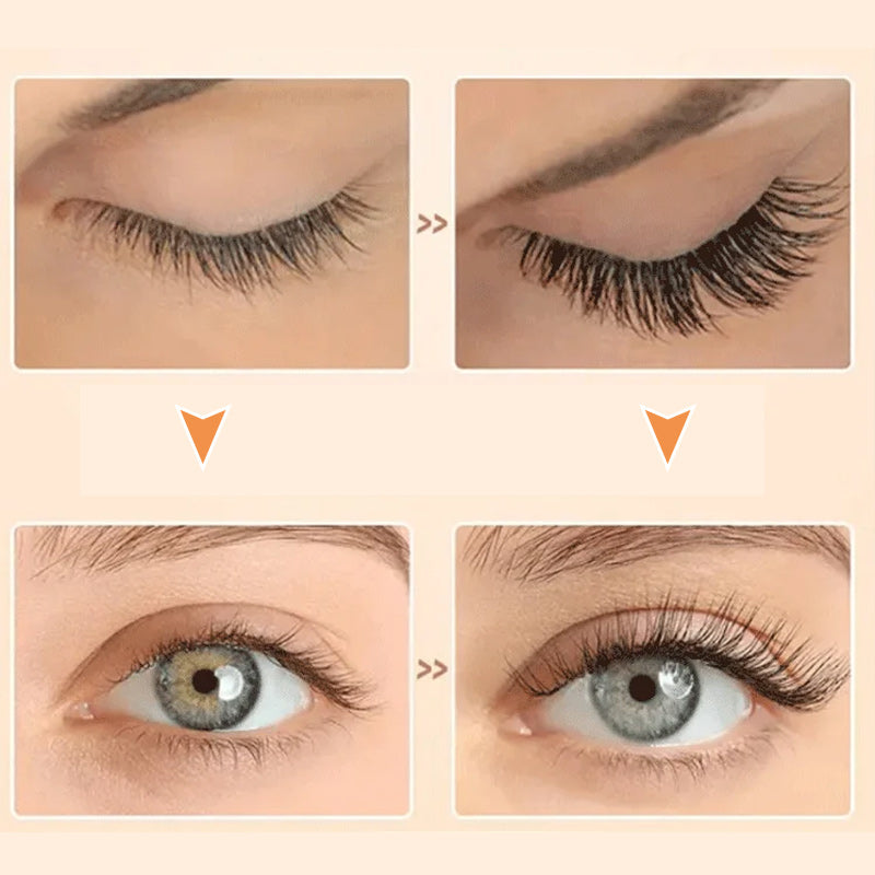 Mascara voor verlenging en volume met dubbele borstel