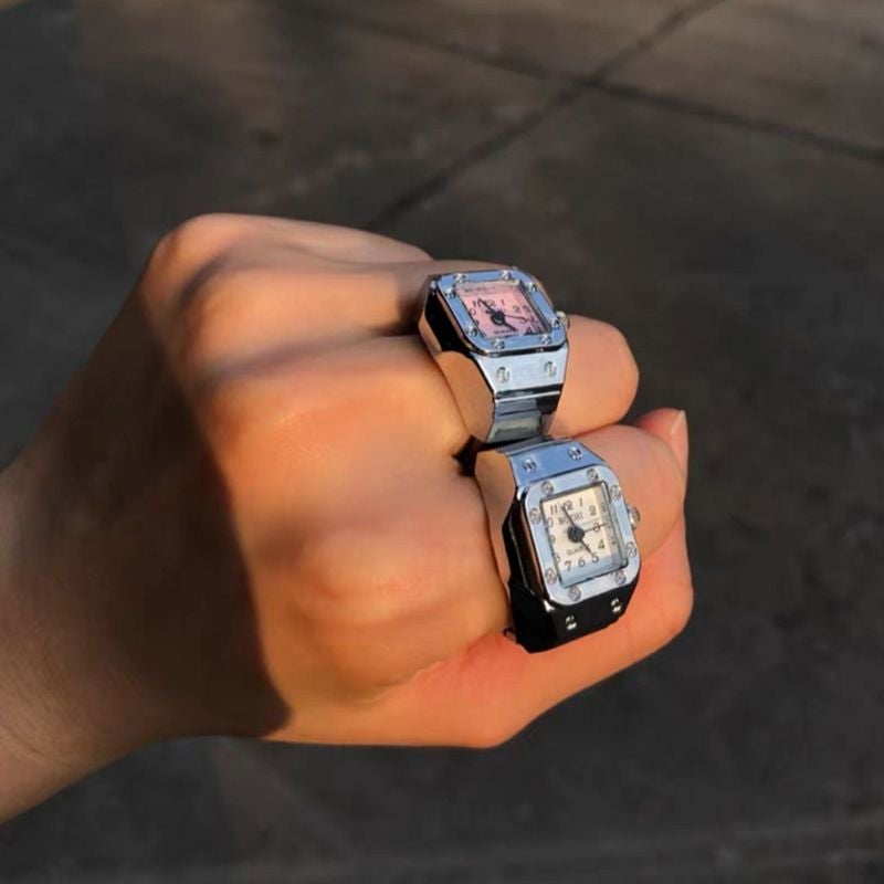 Ring met echt horloge voor koppels