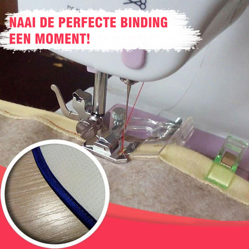 Verstelbare bindmachine naaivoet