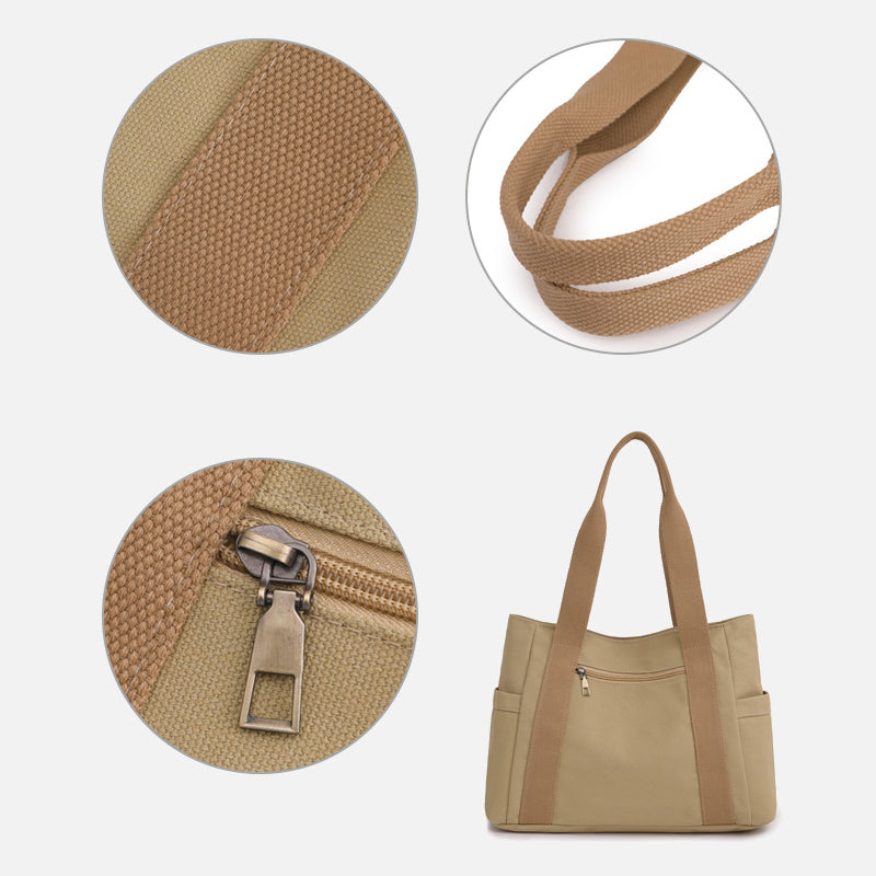 Waterdichte draagtas van canvas met grote capaciteit