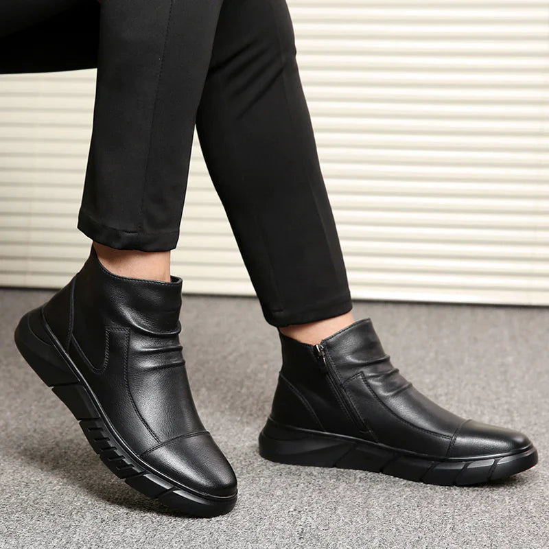 High-top leren Martin-laarzen in Britse stijl voor heren