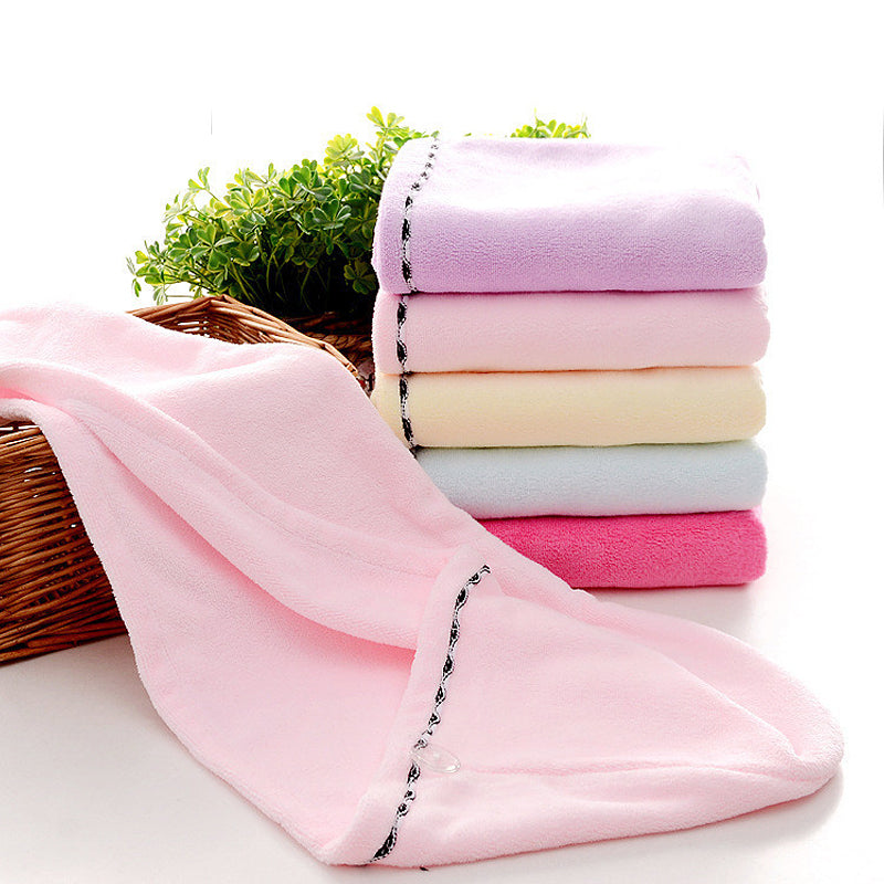 Dikke absorberende microfiber kap voor droog haar