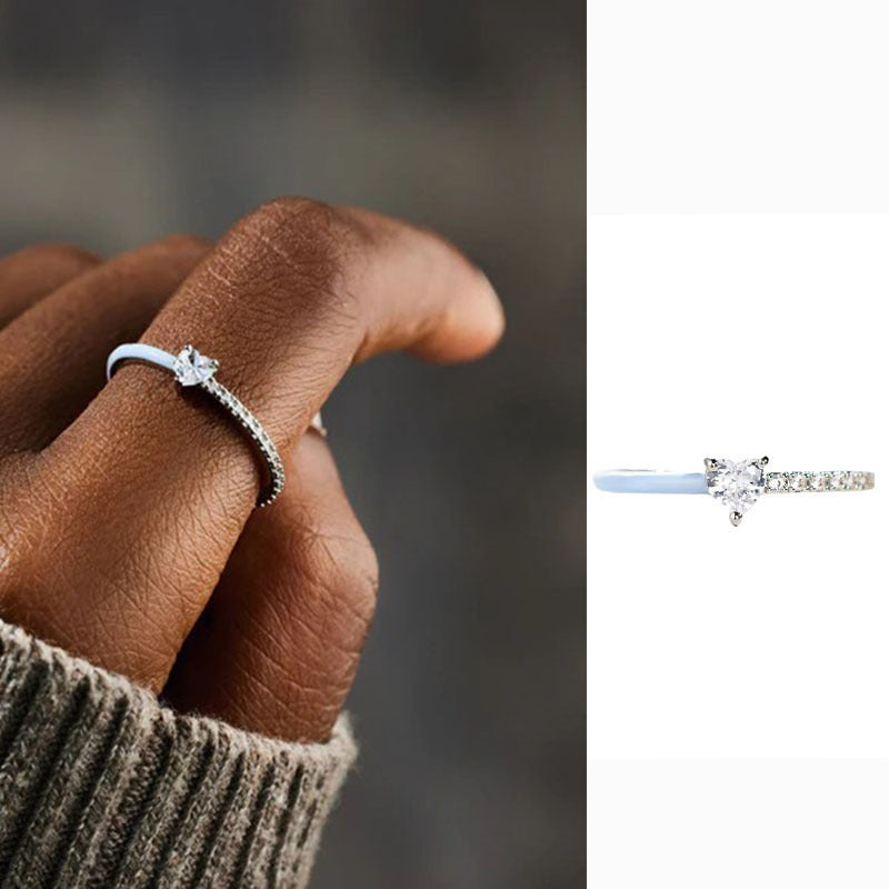 Aan mijn dochter - Gesneden Halve Emaille Ring