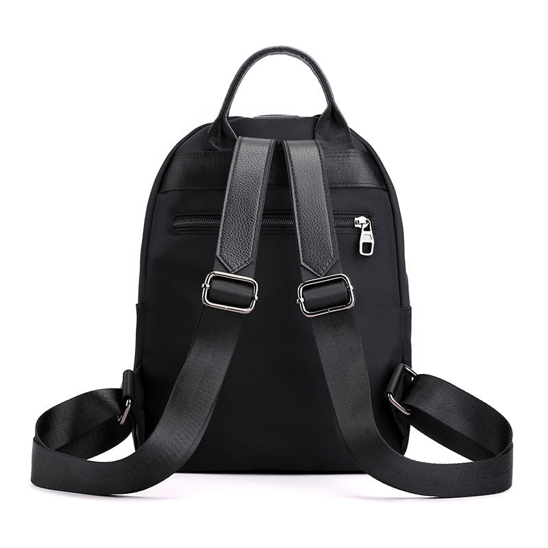 Sac à dos décontracté polyvalent brodé pour femmes en nylon
