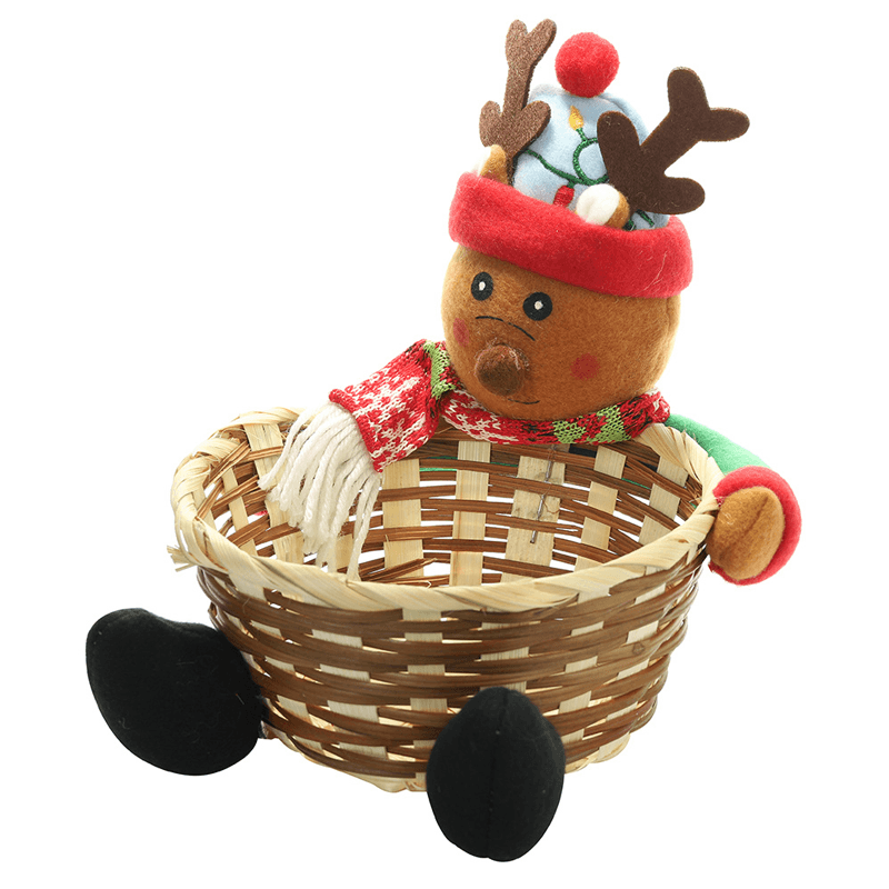 Kerst Snoep Geweven Mand