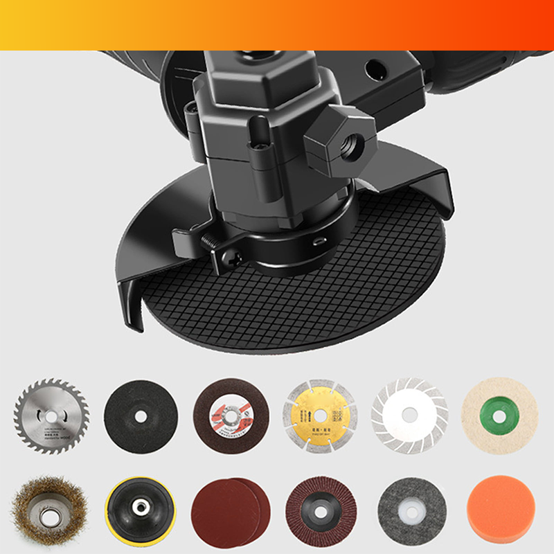 Elektrische boormachine met variabele haakse slijper