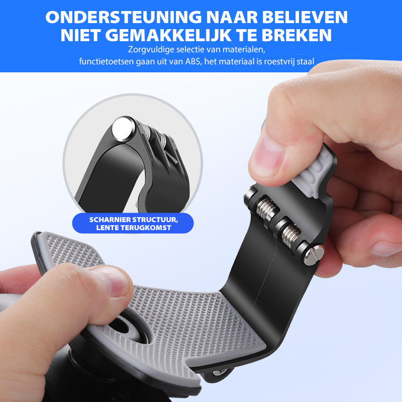 Telefoonhouder met kentekenplaat in het dashboard