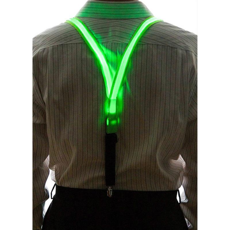 Oplichtende LED Bretels Vlinderdas