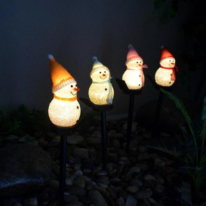 Superleuke waterdichte zonne-sneeuw pop lamp