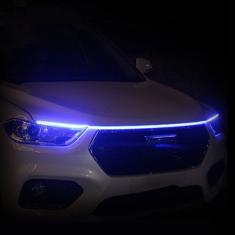 Dynamische LED-strip voor autokap