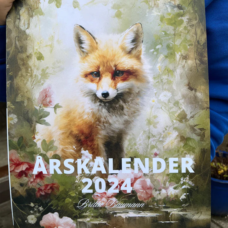Schattige dierenkalender 2024