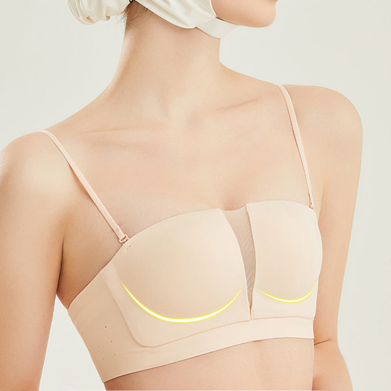 Antislip 3D-liftende en rimpelende naadloze beha uit één stuk