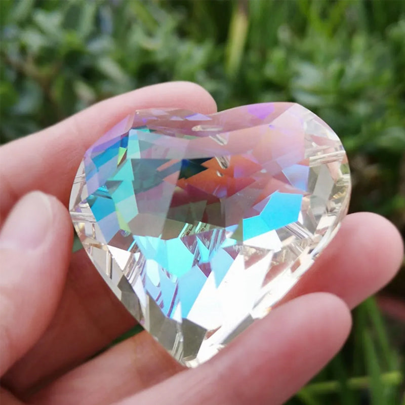 Opknoping Hart Suncatcher Prisma Ambachten