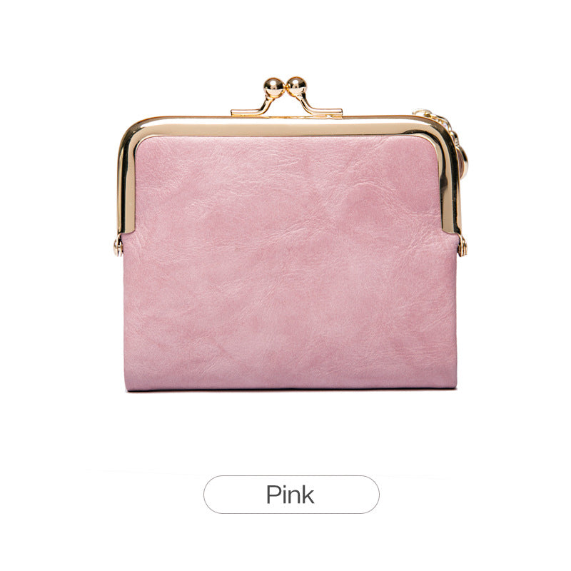 Mini Fashion dames vierkante korte portemonnee