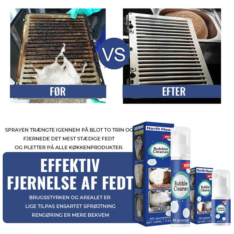 Schuimende reiniger voor zware olievlekken