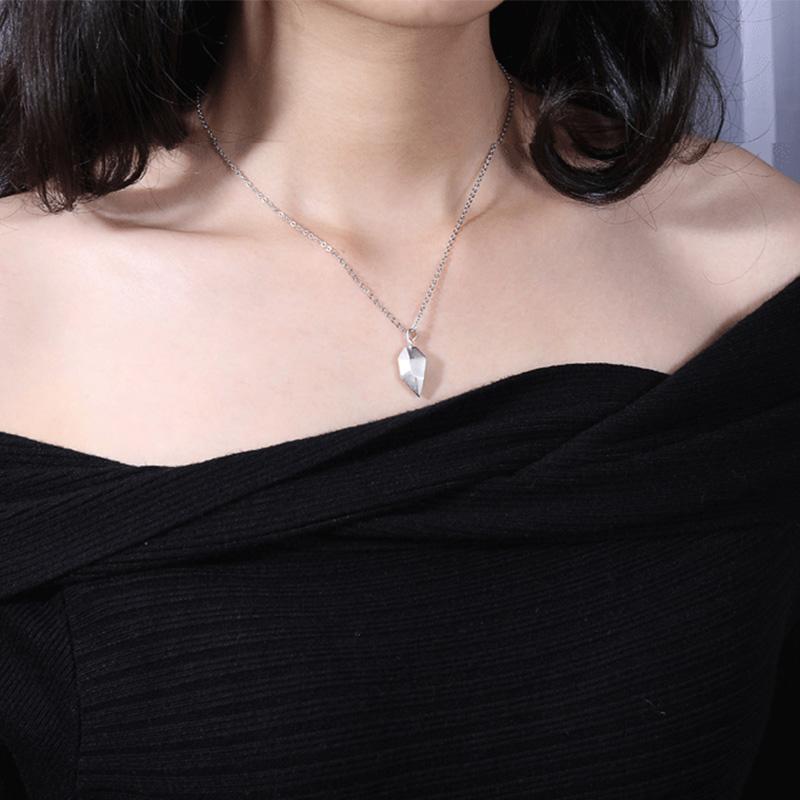 Paar hart stiksels ketting