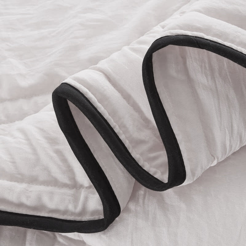 Zomerdekbed in effen kleur