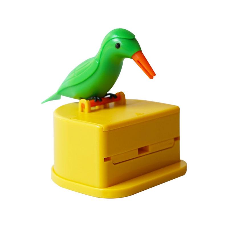 Creatieve automatische tandenstokerdoos Cartoon Vogel