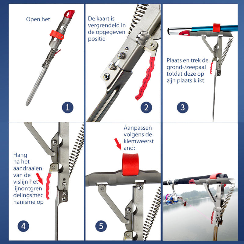 Automatische Veerhengelhouder