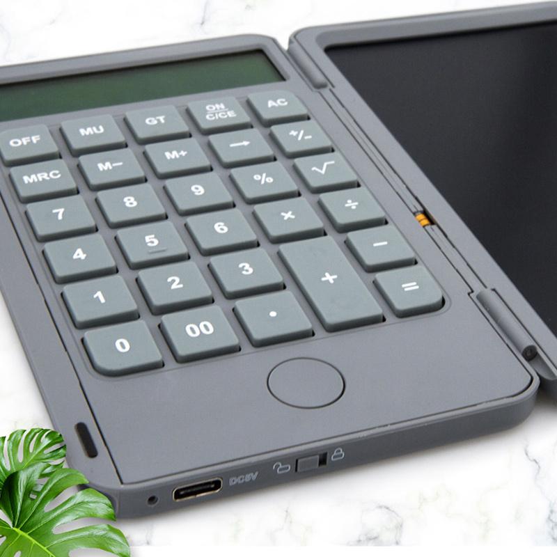 Opvouwbare handschriftcalculator