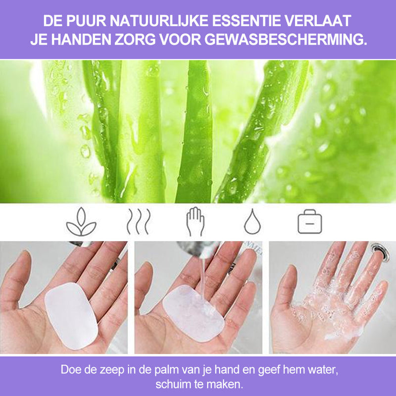 Draagbaar handwaspapier 5 dozen (100 stukken)