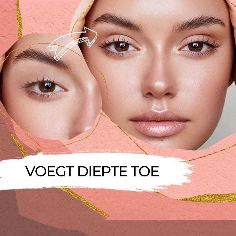 Lijmvrije onzichtbare dubbele ooglidsticker Sticker