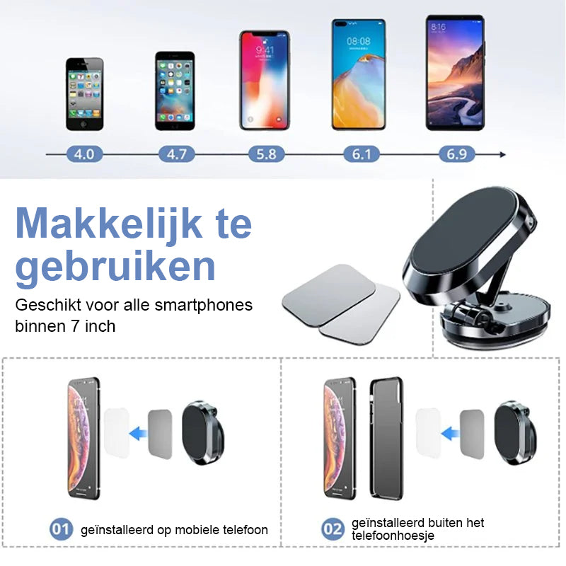 Magnetische telefoonhouder voor  de auto
