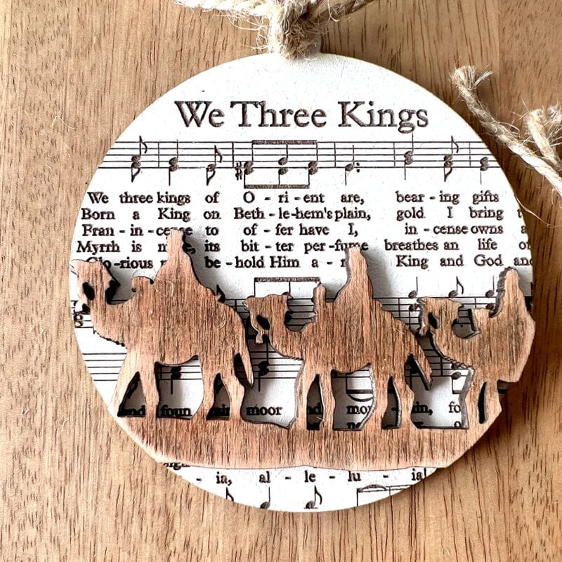 Muziekblad Kerstornament