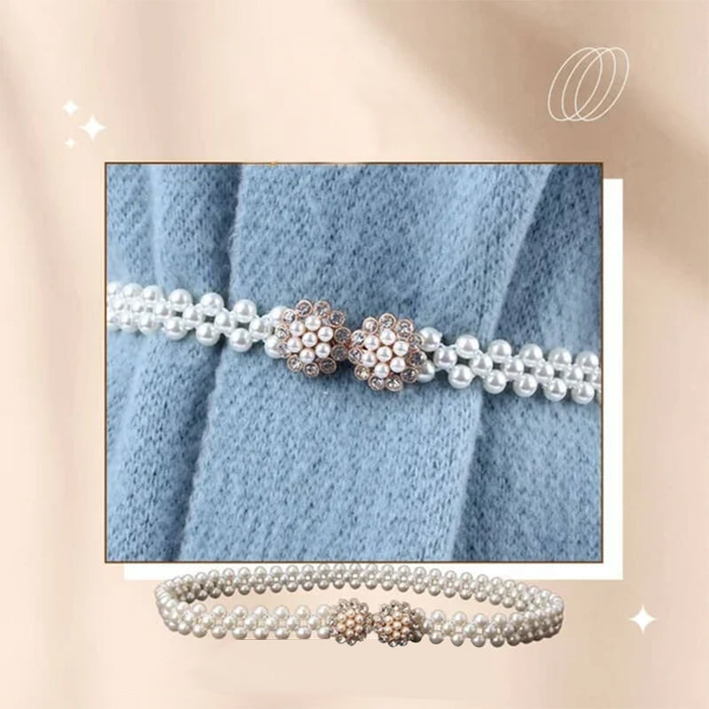 Elegante parel elastische taille ketting