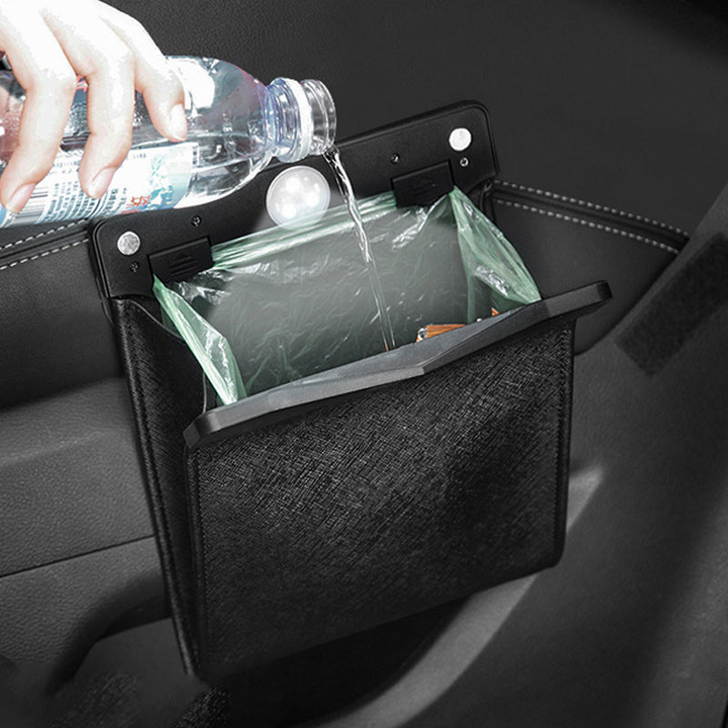 Waterdichte auto lederen prullenbak
