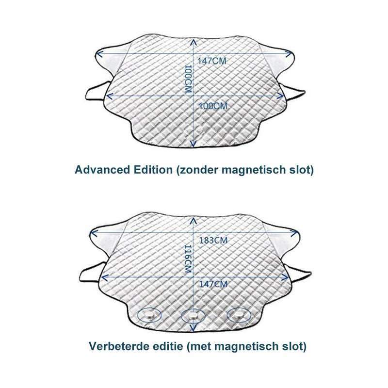 Magnetische autoruitafdekking