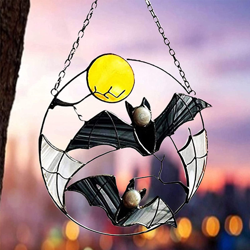 Halloween Vleermuizen | Druppelolie Zonnebloem | Decoratief Hangend Ornament