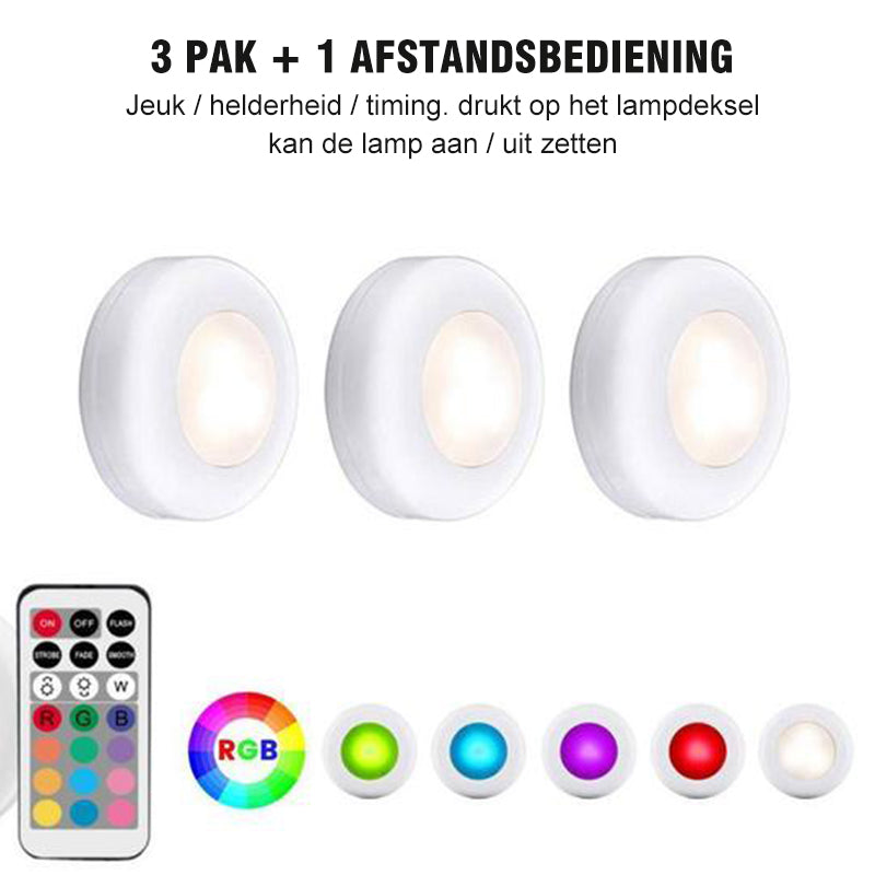Op afstand bedienbaar, kleur veranderend nachtlampje