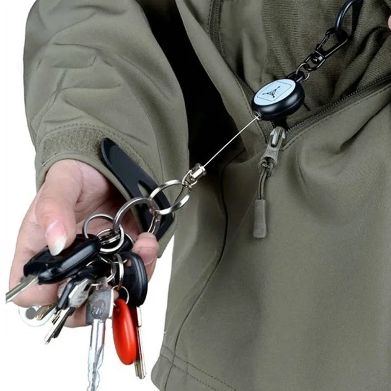 Sleutelhanger Met Intrekbaar Draadkoord