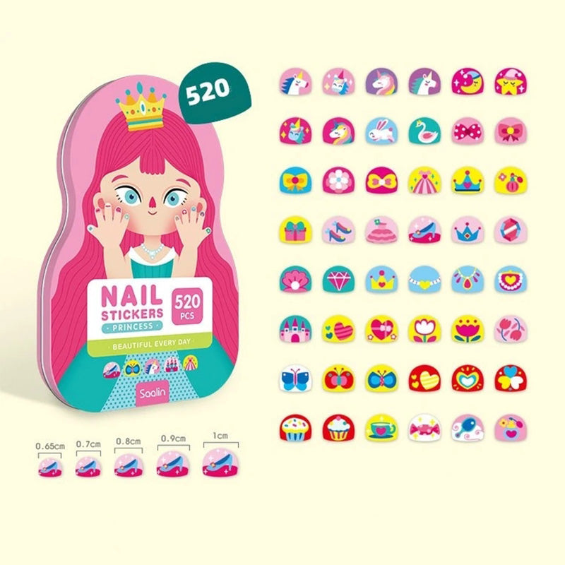 DIY Nagelstickers Set voor kinderen (520 stuks)