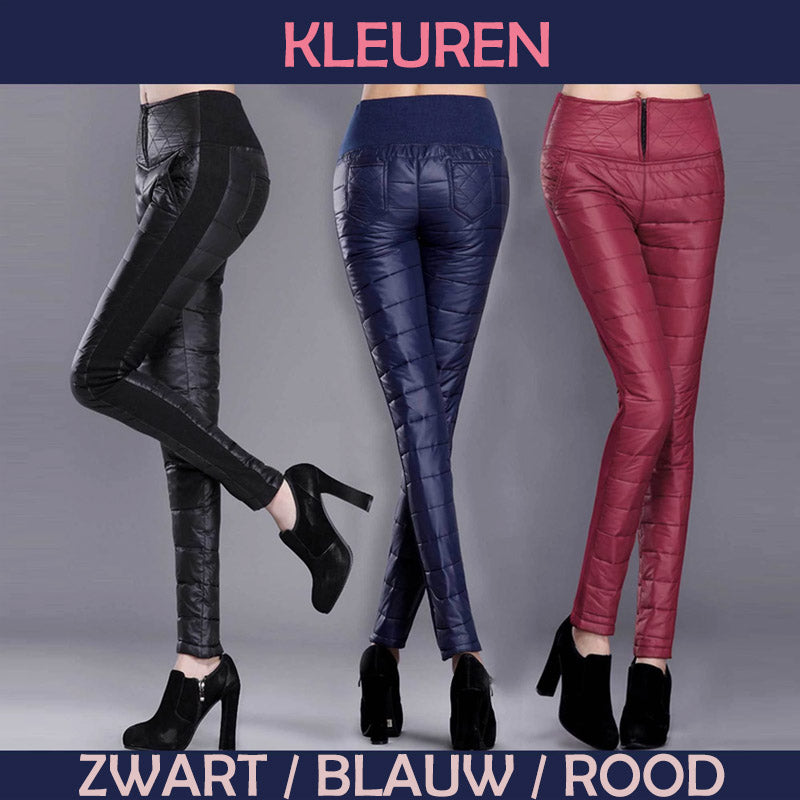 Donsbroek met hoge taille voor dames