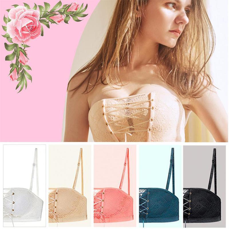 Kanten strapless bandeau