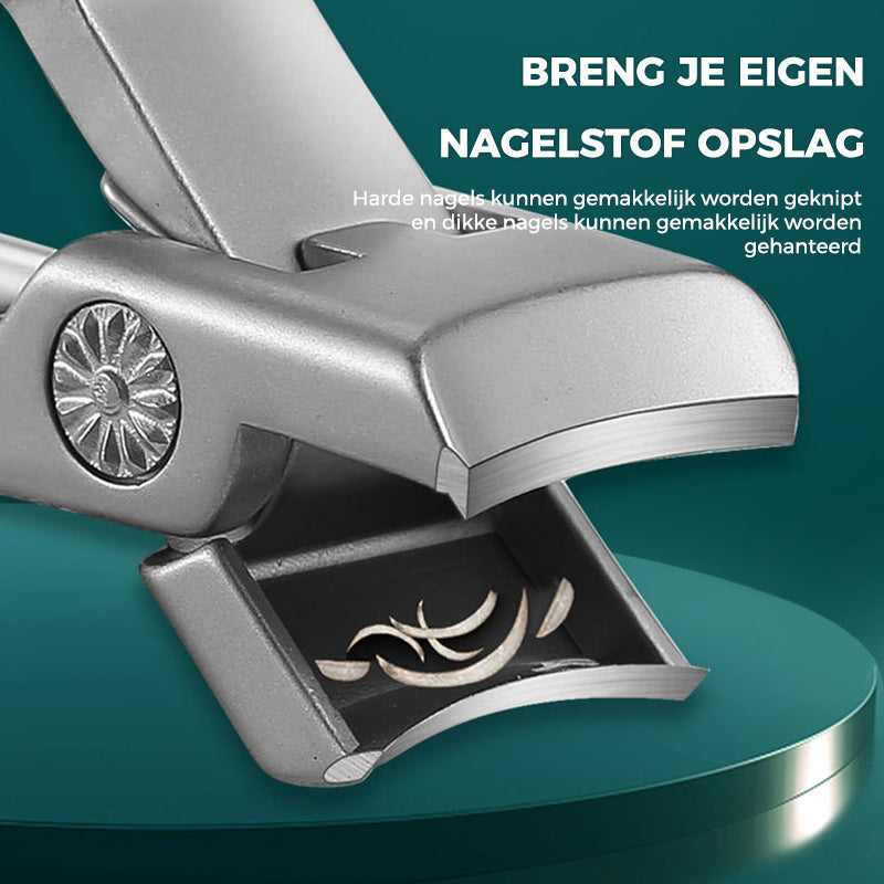 Stainless Steel Nail Clipper with Ring Lock