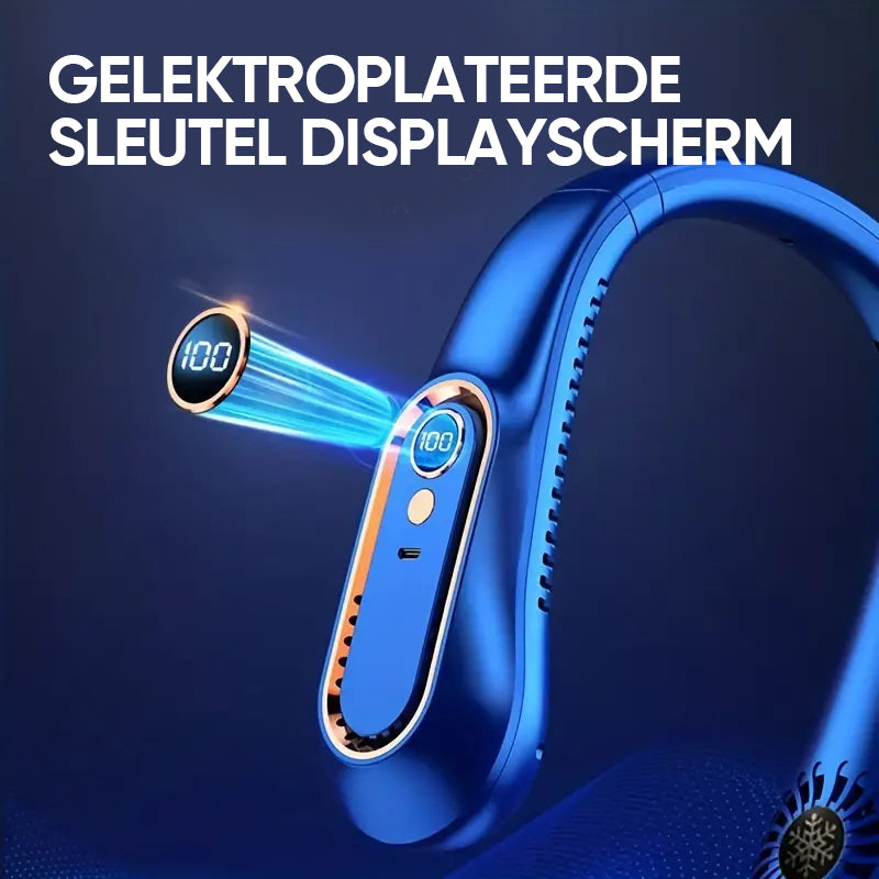 Nekventilator Oplaadbare USB-koelventilator 5 snelheden instelbaar
