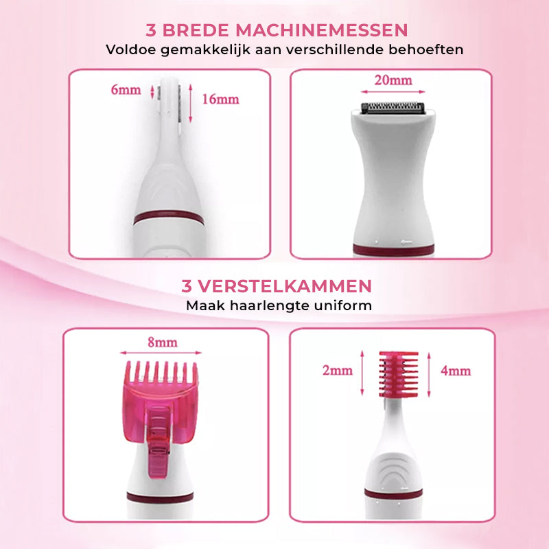 5 in 1 oplaadbare epilator