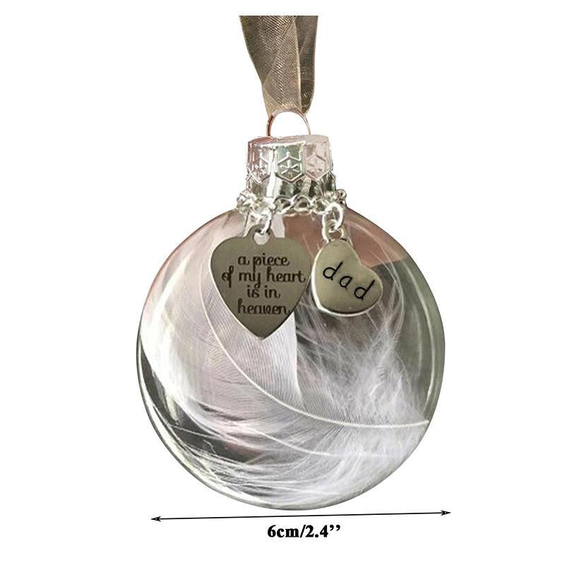 Kerst veer bal ornamenten