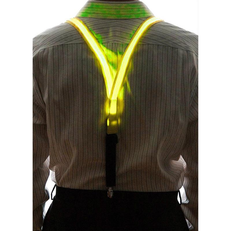 Oplichtende LED Bretels Vlinderdas